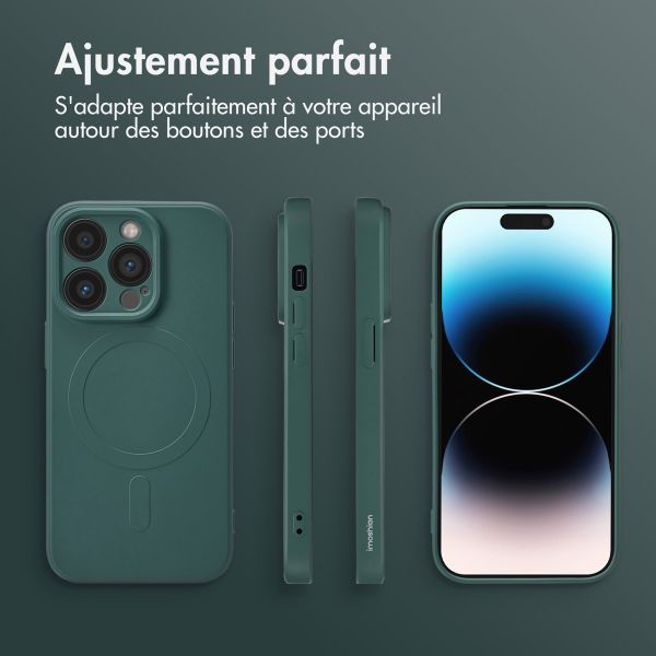 imoshion Coque Couleur avec MagSafe iPhone 14 Pro - Vert foncé