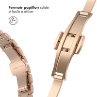 Selencia Bracelet à maillons fin en acier Apple Watch Series 1 á 9 / SE (38/40/41 mm) | Series 10 (42 mm) - Or rose