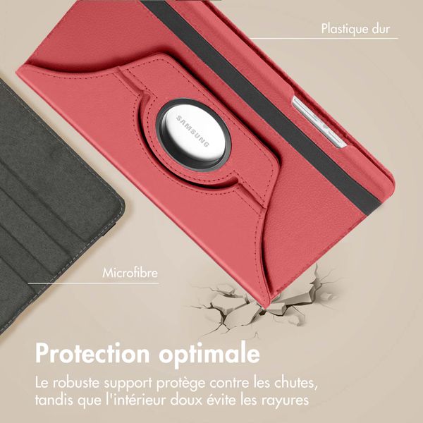 imoshion Coque tablette rotatif à 360° Samsung Galaxy Tab S11 - Rouge