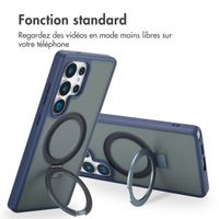 Accezz Coque Ring Stand avec MagSafe Samsung Galaxy S25 Ultra - Blue