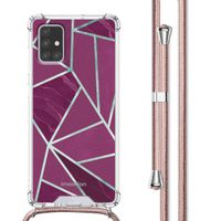 imoshion Coque Design avec cordon Samsung Galaxy A71 - Bordeaux Graphic