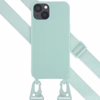 Selencia Coque silicone avec cordon amovible Apple iPhone 13 - Turquoise