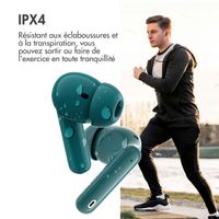 imoshion ﻿Écouteurs Aura Pro - Écouteurs sans fil - Écouteurs sans fil Bluetooth - Avec fonction de réduction du bruit ANC - Petrol Green