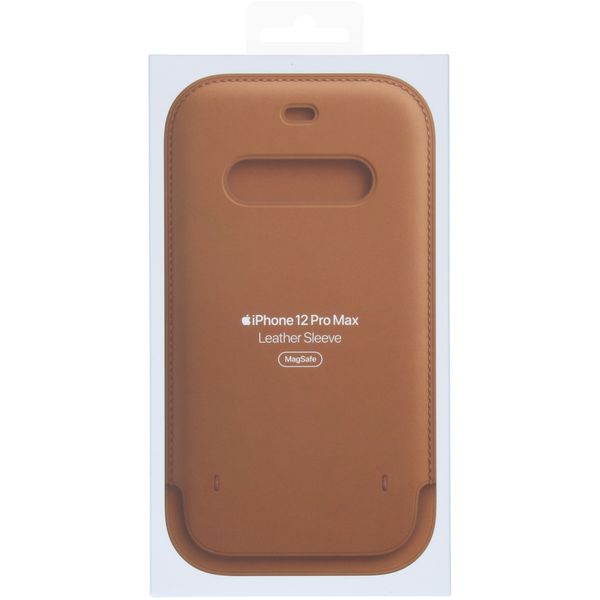 Apple Sacoche en cuir MagSafe Apple iPhone 12 Pro Max - Saddle Brown