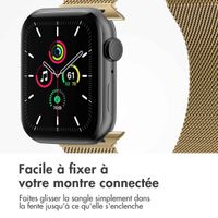 imoshion Bracelet magnétique milanais Apple Watch Series 1 á 9 / SE (38/40/41 mm) | Series 10 (42 mm) - Taille M - Champagne