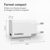 imoshion Adaptateur secteur 18 watts | USB-A - Blanc