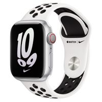 Apple Nike Sport Band Apple Watch Series 1-9 / SE - 38/40/41 mm / Series 10 - 42 mm - White / Black