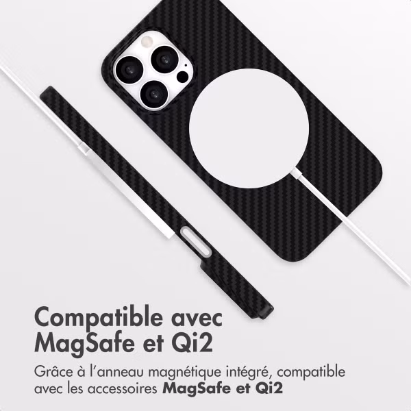 Accezz Coque Kevlar MagSafe Apple iPhone 13 Pro - Noir