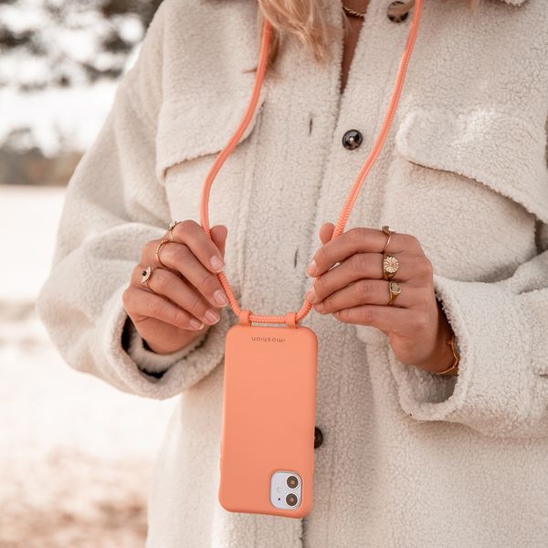 imoshion Coque de couleur avec cordon amovible iPhone Xr - Peach