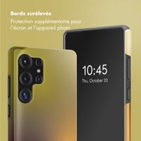 Selencia Coque arrière Vivid Samsung Galaxy S25 Ultra - Gradient Olive Dust