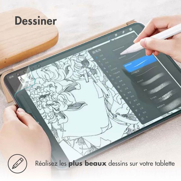 Accezz Protecteur d'écran Paper Feel iPad 9 (2021) 10.2 pouces / iPad 8 (2020) 10.2 pouces / iPad 7 (2019) 10.2 pouces