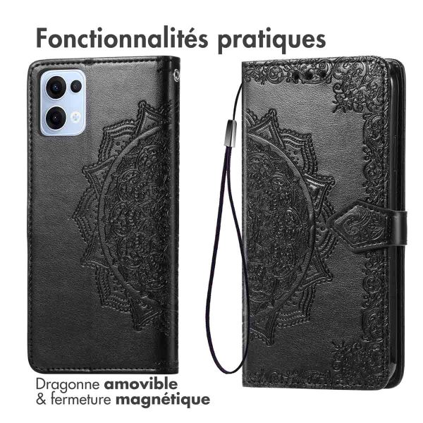 imoshion Etui de télephone Mandala Oppo Reno 13 - Noir