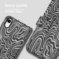 imoshion Étui de télephone portefeuille Design Apple iPhone Xr - Black And White