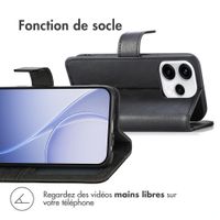 imoshion Étui de télephone portefeuille de luxe Oppo Reno15 (5G) - Noir