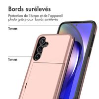 imoshion Coque arrière avec porte-cartes Samsung Galaxy A55 - Rose Doré