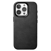 Woodcessories Coque Bio Leather MagSafe Apple iPhone 15 Pro - Noir