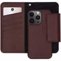 Selencia Etui portefeuille serpent amovible Apple iPhone 13 Pro - Rouge foncé