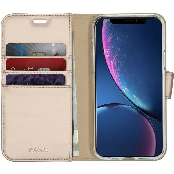 Accezz Étui de télephone Wallet Apple iPhone 11 Pro - Doré