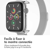 imoshion Bracelet slim Milanese Apple Watch Series 1 t/m 9 / SE (38/40/41 mm) | Series 10 / 11 (42 mm) - Argent