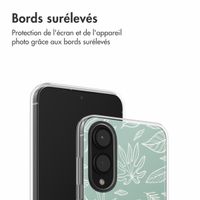 imoshion Coque Design Samsung Galaxy S25 Edge - Leaves Line-Art