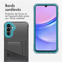 imoshion Coque silicone avec porte-cartes Samsung Galaxy A15 (5G/4G) - Transparent