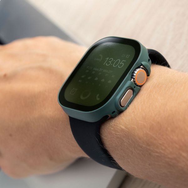 imoshion Coque rigide à couverture complète Apple Watch Ultra / Ultra 2 / Ultra 3 - 49 mm - Vert foncé