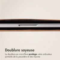 Accezz Leather Pochette ordinateur Apple MacBook 16 pouces - Cognac