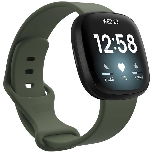 imoshion Bracelet silicone le Fitbit Versa 4 / 3 / Sense (2) - Vert