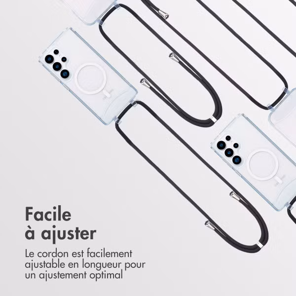 imoshion Coque MagSafe avec cordon amovible Samsung Galaxy S24 Ultra / S25 Ultra - Transparent