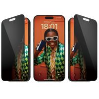 PanzerGlass Protection d'écran Privacy Ultra-Wide Fit Anti-bactérienne avec applicateur Apple iPhone 15 Pro Max