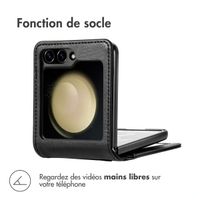imoshion Étui de télephone portefeuille Luxe Samsung Galaxy Z Flip 7 FE - Noir