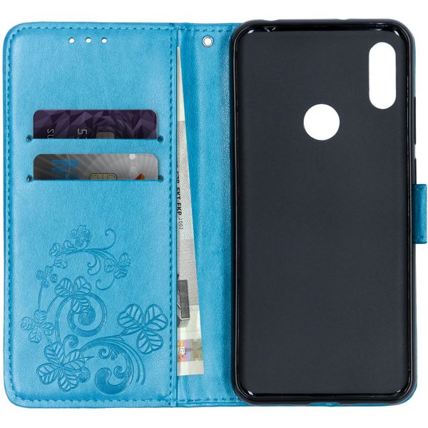 Etui de téléphone Fleurs de Trèfle Huawei Y6 (2019)