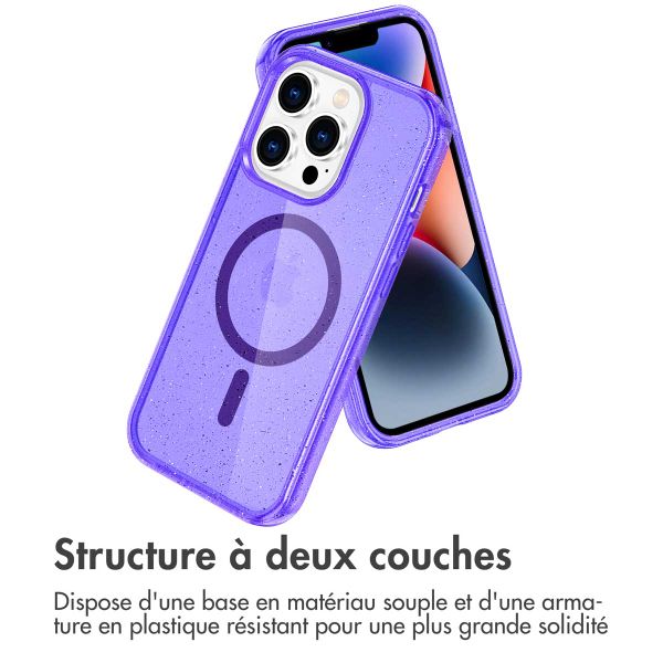 imoshion Coque Sparkle avec MagSafe iPhone 13 Pro - Violet