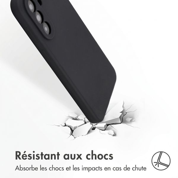 Accezz Coque Liquid Silicone Samsung Galaxy A57 (5G) - Noir