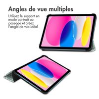 imoshion Coque tablette Design Trifold Apple iPad 11 (2025) 11 pouces A16 / iPad 10 (2022) 10.9 pouces - Botanica