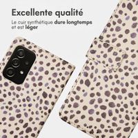 imoshion Étui de télephone portefeuille Design Samsung Galaxy A52(s) (5G/4G) - Black And White Dots