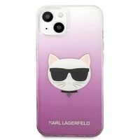 Karl Lagerfeld Coque arrière rigide Choupette iPhone 13 - Rose