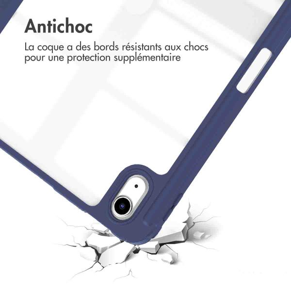 imoshion Coque tablette rigide Trifold iPad 11 (2025) 11 pouces / iPad 10 (2022) 10.9 pouces - Bleu foncé