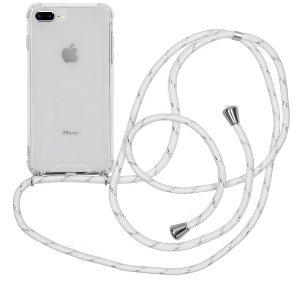 imoshion Coque avec cordon iPhone 8 Plus / 7 Plus - Blanc Argent