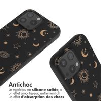 imoshion Coque design en silicone avec cordon Apple iPhone 16 Pro Max - Sky Black