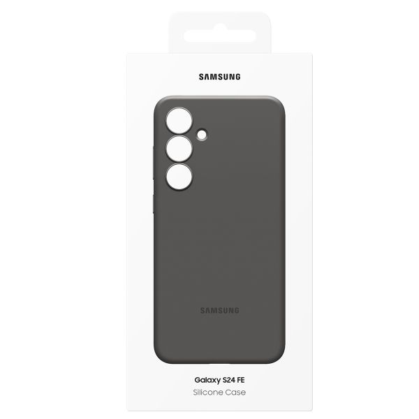 Samsung Original Coque en silicone Samsung Galaxy S24 FE - Noir