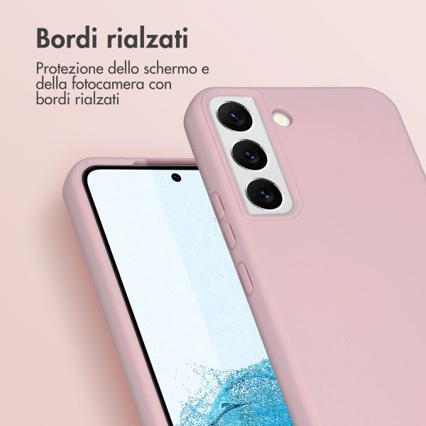 imoshion Coque de couleur avec cordon amovible Samsung Galaxy S22 - Rose