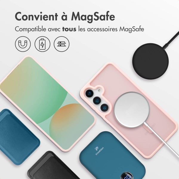 imoshion Coque Color Guard avec MagSafe Samsung Galaxy S25 Plus - Rose clair