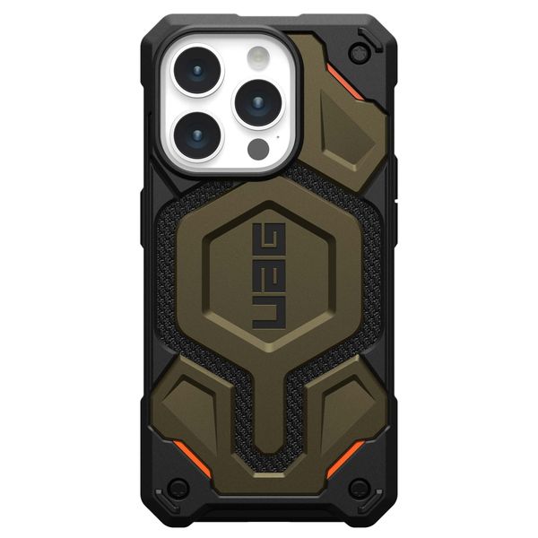 UAG Coque arrière Monarch Pro iPhone 15 Pro - Kevlar Element Green