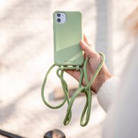 imoshion Coque de couleur avec cordon amovible iPhone 11 - Vert