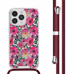 imoshion Coque Design avec cordon iPhone 14 Pro - Flower Water