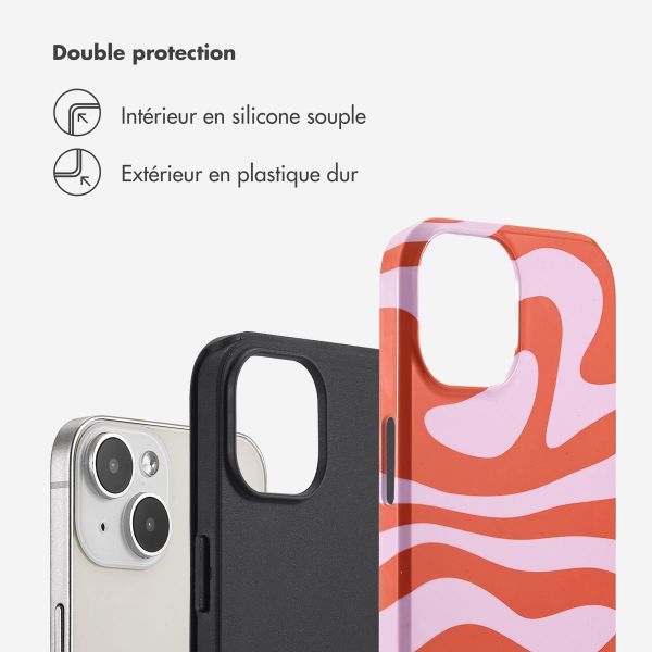 Selencia Coque arrière Vivid Apple iPhone 14 - Dream Swirl Pink