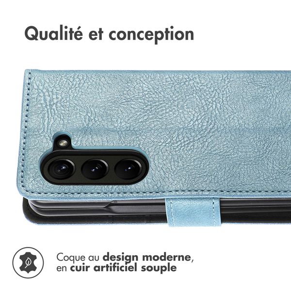 imoshion Étui de télephone portefeuille Samsung Galaxy Z Fold 6 - Bleu clair