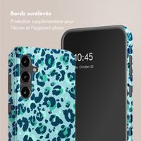 Selencia Coque arrière Vivid Samsung Galaxy S23 FE - Wild Spots Light Blue