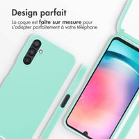 imoshion Coque en silicone avec cordon Samsung Galaxy A25 (5G) - Menthe verte